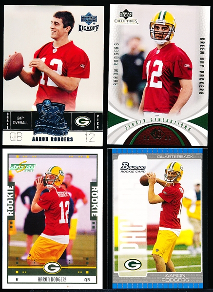 2005 Aaron Rodgers Rookie Year Cards- 4 Diff.