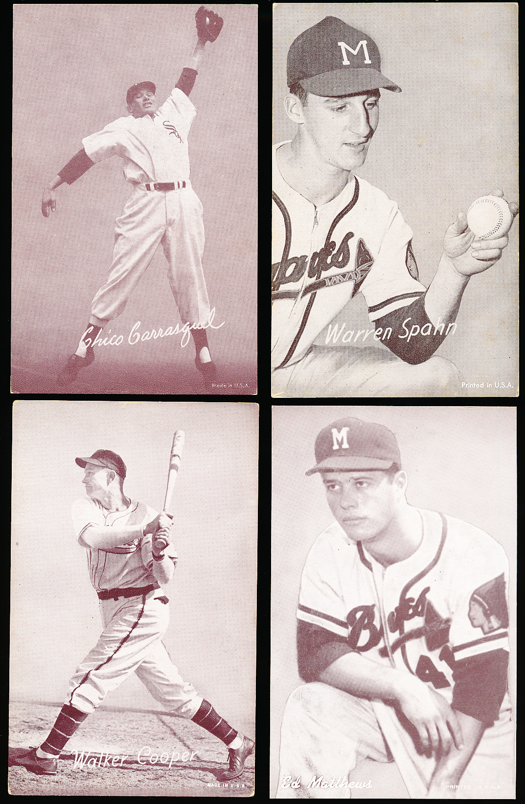 Lot Detail - 1947-66 Baseball Exhibits- 4 Diff