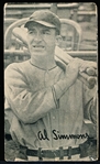 1936 Goudey Wide Pen Premium- Type 3 – (Full Bleed)- Al Simmons