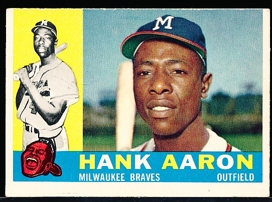 1960 Topps Bb- #300 Hank Aaron, Braves