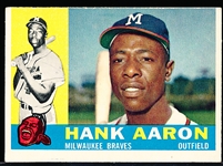 1960 Topps Bb- #300 Hank Aaron, Braves