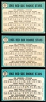 1965 Topps Bb- #573 Red Sox Rookie Stars- Lonborg!- 3 Cards
