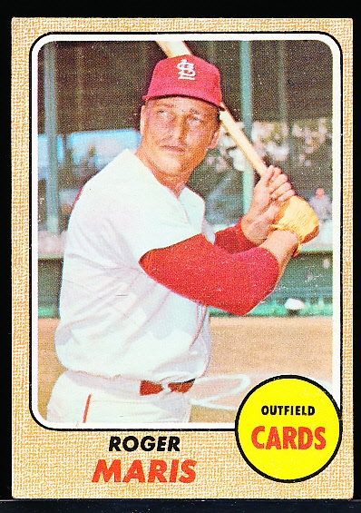 1968 Topps Baseball- #330 Roger Maris, Cards