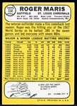 1968 Topps Baseball- #330 Roger Maris, Cards