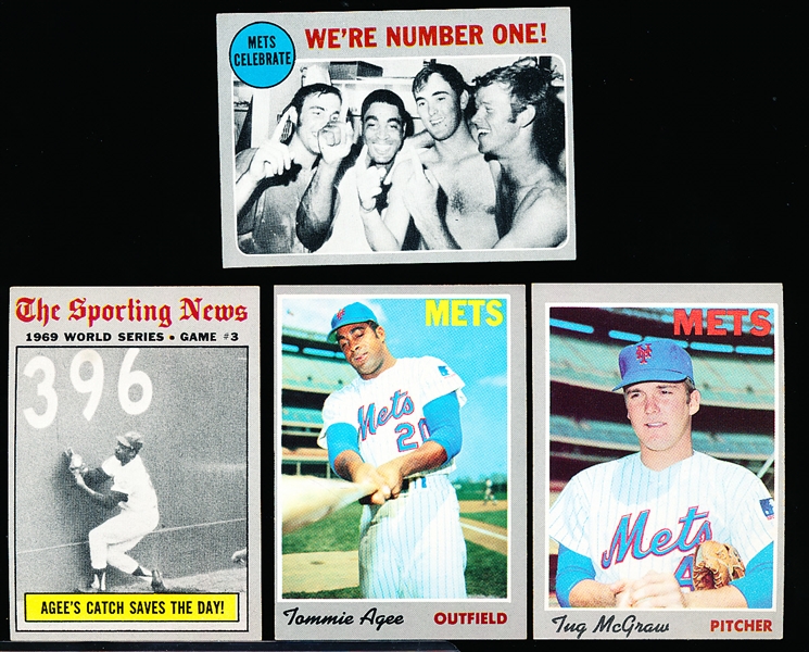 1970 Topps Bb- 18 Diff NY Mets