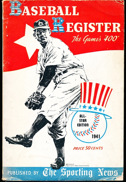1942 The Sporting News- Baseball Register- All Star Edition