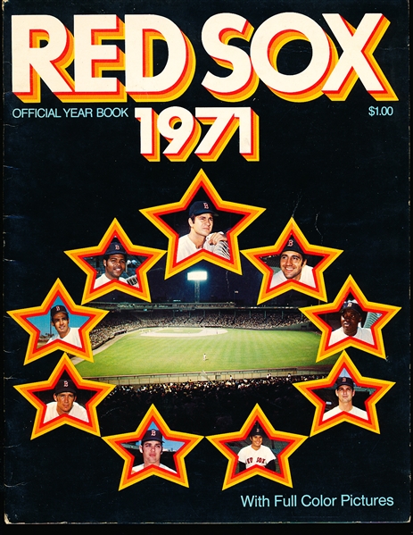 1971 Boston Red Sox Baseball Yearbook