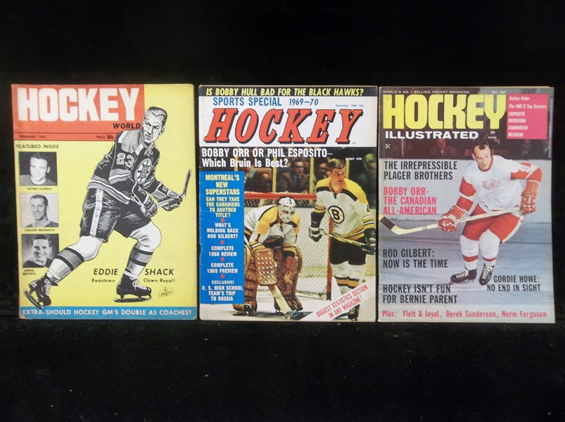 Three Hockey Magazines