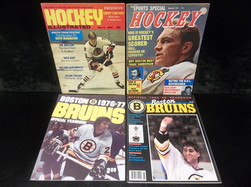 Four Hockey Magazines/Yearbooks