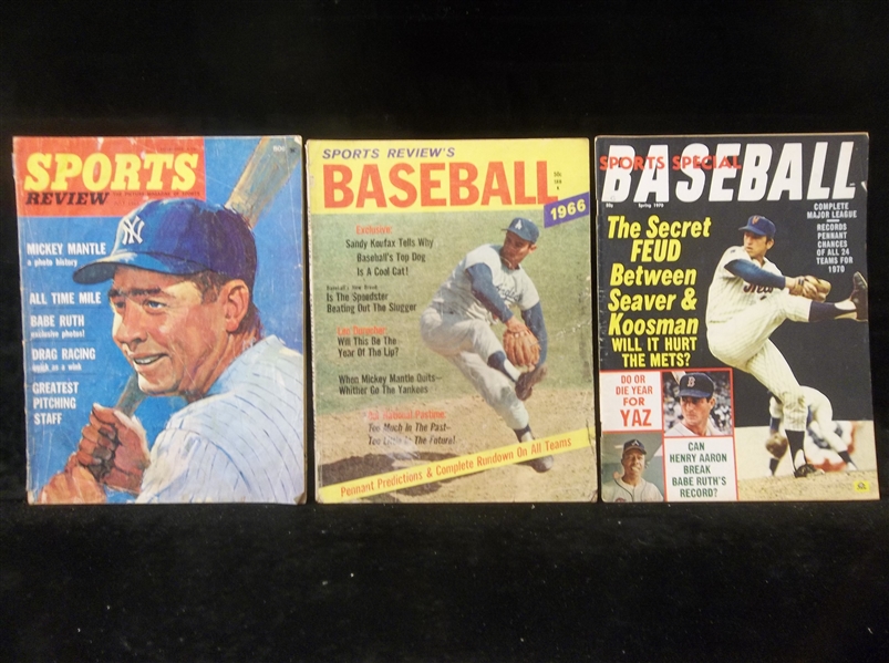 Three Diff Baseball Magazines