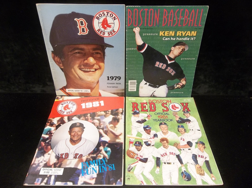 Boston Red Sox publications- 3 Diff