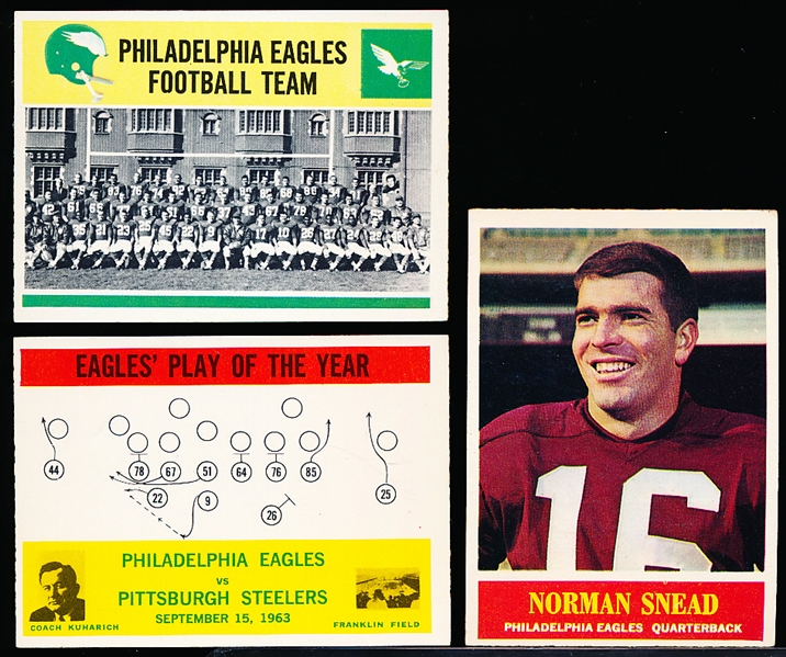 1964 Philly Fb- 16 Cards