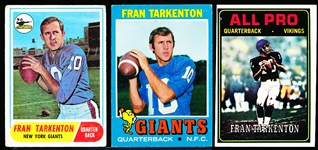 Fran Tarkenton Lot- 19 Cards