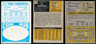 Fran Tarkenton Lot- 19 Cards