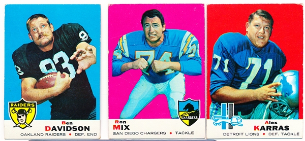 1969 Topps Football- 30 Diff