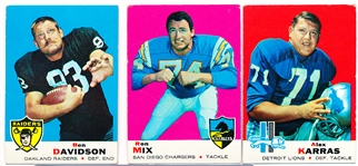 1969 Topps Football- 30 Diff