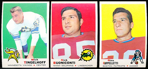 1969 Topps Football- 30 Diff