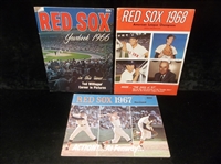1966, ’67, & ’68 Boston Red Sox Yearbooks