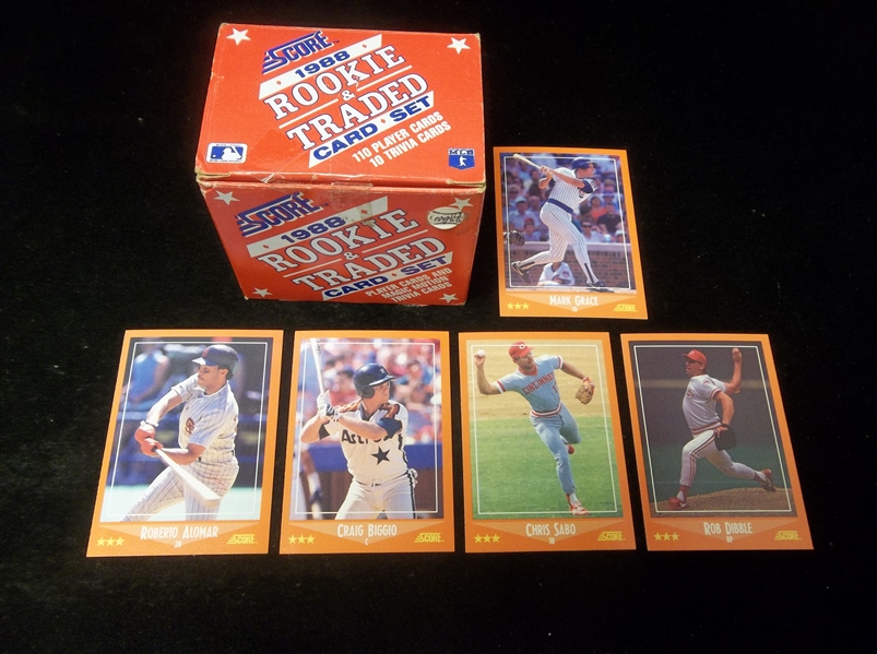 1988 Score Rookie & Traded Baseball Opened Factory Set of 110