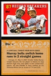 1988 Topps Bb- #4 Eddie Murray RB- Black Box on Front Version- 90 Cards