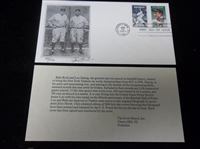 June 10, 1989 Babe Ruth/ Lou Gehrig Ltd. Ed. FDC Signed by Artist Jerry Hersh- #880/1,000 Made! 