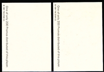 1991 Star Co. Cal Ripken Jr. (Orioles) Platinum Promo Cards- 2 Cards- Stated Only 200 Made! 