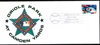 7/13/93 64th All-Star Game Oriole Park at Camden Yards Cancelled First Day Envelope- #5802/10,000