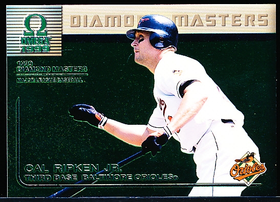 1999 Pacific Omega Bb- “Diamond Masters” Insert- #7 Cal Ripken Jr., Orioles