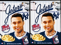 Derek Jeter Famous Fixins Frosted Flakes Cereal 4” x 5-3/4” Ad Cards- 4 Cards
