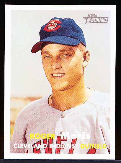 2007 Topps Heritage National Convention Retro Bb- #408 Roger Maris, Indians