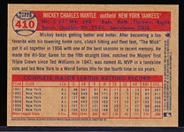 2007 Topps Heritage National Convention Retro Bb- #410 Mickey Mantle, Yankees