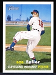 2007 Topps Heritage National Convention Retro Bb- #412 Bob Feller, Indians