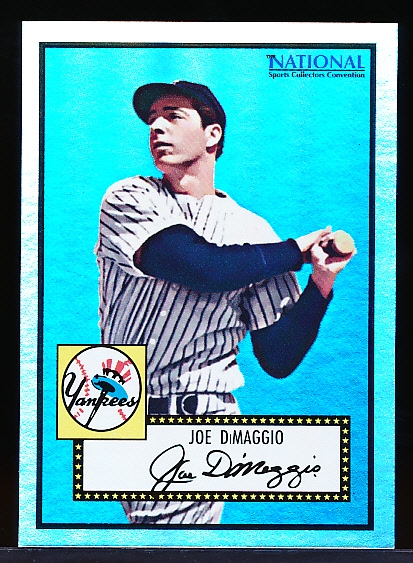 2007 Topps National Convention Promos- Cards That Never Were- Joe DiMaggio, Yankees ’52 Topps #408