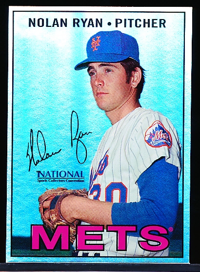 2007 Topps National Convention Promos- Cards That Never Were- Nolan Ryan, Mets ’67 Topps #610