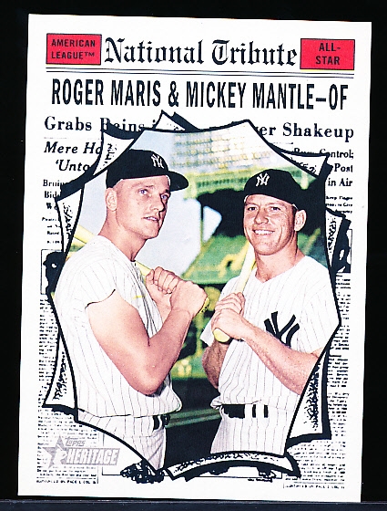 2011 Topps National Convention Retro Bb- #594 Roger Maris & Mickey Mantle