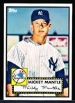 2012 Topps National Collector’s Convention (Baltimore) VIP Promo- #408 Mickey Mantle, Yankees- (1952 Topps Style)