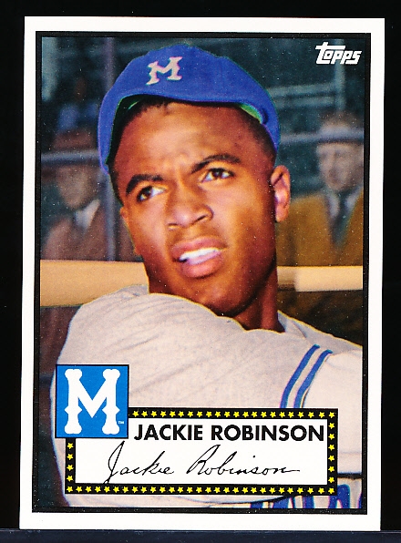 2012 Topps National Collector’s Convention (Baltimore) VIP Promo- #411 Jackie Robinson, Montreal Royals- (1952 Topps Style)