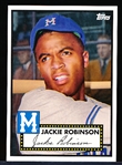 2012 Topps National Collector’s Convention (Baltimore) VIP Promo- #411 Jackie Robinson, Montreal Royals- (1952 Topps Style)