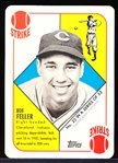 2016 Topps National Sports Collector’s Convention VIP ’51 Topps Red Back Card- Bob Feller, Indians