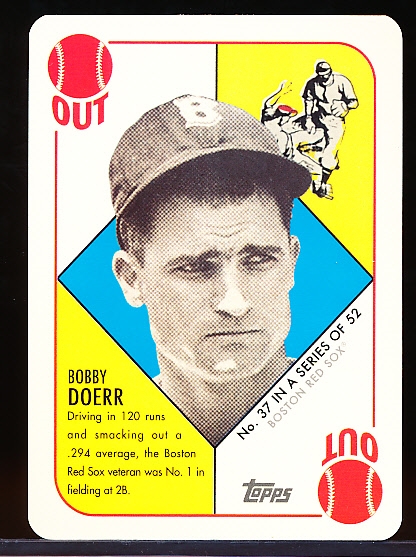 2016 Topps National Sports Collector’s Convention VIP ’51 Topps Blue Back Card- Bobby Doerr, Boston Red Sox