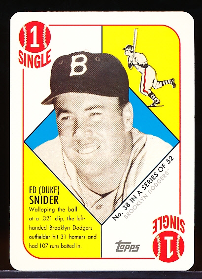 2016 Topps National Sports Collector’s Convention VIP ’51 Topps Red Back Card- Duke Snider, Brooklyn Dodgers