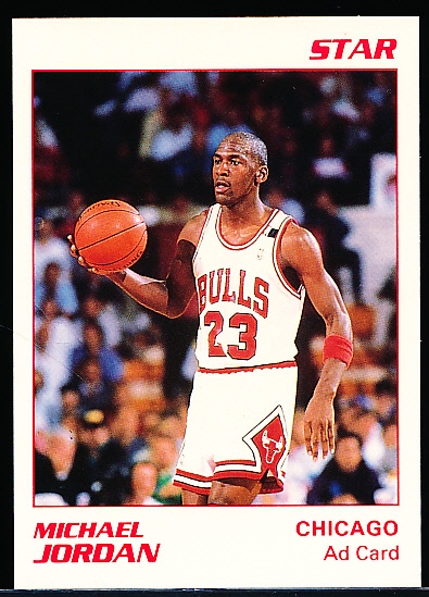 1990 Star Co. Michael Jordan White “Glossy Ad Card”