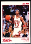 1990 Star Co. Michael Jordan White “Glossy Ad Card”