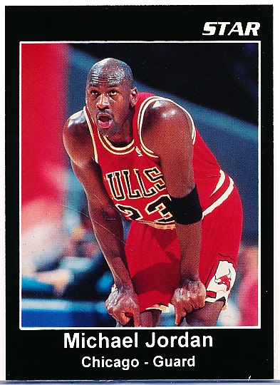 1992 Star Co. Michael Jordan Black Glossy “Ad Card”