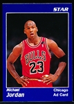 199? Star Co. Michael Jordan Blue Bordered/ White Print “Ad Card”