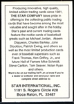 199? Star Co. Michael Jordan Black Border Fading into Yellow Bordered “Prototype” Card