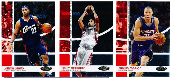 2005-06 Finest Bskbl. “Finest Facts”- 3 Diff. Cards