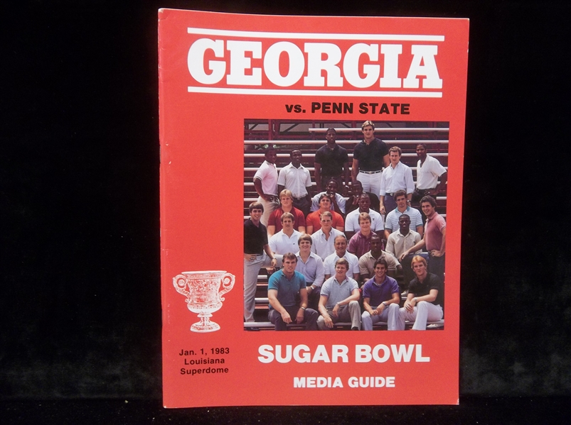 Jan. 1, 1983 Sugar Bowl Media Guide- U. of Georgia Version (vs. Penn State)- Louisiana Superdome