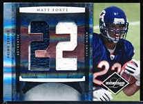 2008 Leaf Limited Ftbl.- “Prime Jersey Numbers”- #34 Matt Forte, Bears- #07/10