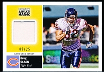 2010 Topps Magic Ftbl.- “Relic Card”- #158 Greg Olsen, Bears- #09/25 Made!